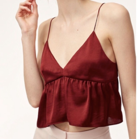 Aritzia Tops - ARITZIA Little Moon Red Cami Top